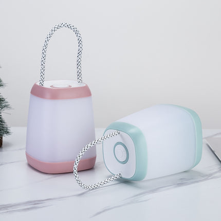 Portable Night Light Bedroom Baby Nursing Eye Protection Bedside Lamp, Style:USB Charging(Pink)-garmade.com