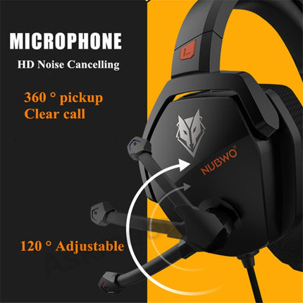NUBWO N16 Gaming Wired Computer Headset, Cabel Length:1.6m-garmade.com