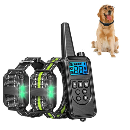 Bark Stopper Pet Supplies Collar Remote Control Collar Dog Training Device, Style:880-2-garmade.com