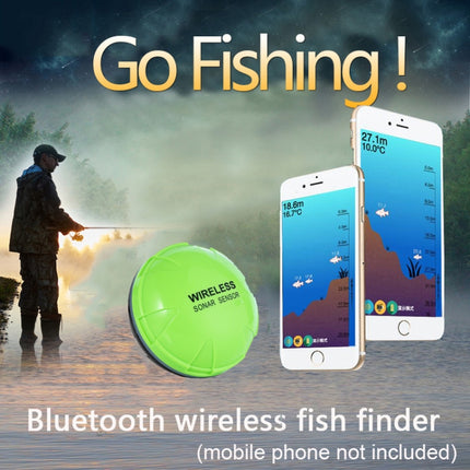 Fish Finder Wireless Mobile Phone Sonar Fish Finder APP Underwater Fish Finder Fishing Fishing Gear(Green)-garmade.com