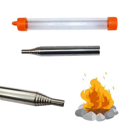 Camping Survival Blow Fire Tube Emergency Fire Starting Retractable blowpipe-garmade.com