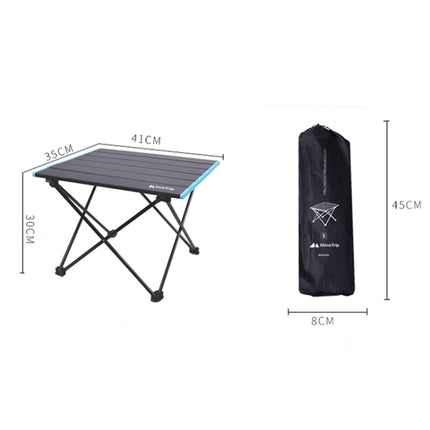 Outdoor Aluminum Alloy Folding Table Camping Picnic Portable Folding Table Barbecue Table Stall Small Dining Table, Size:Small-garmade.com