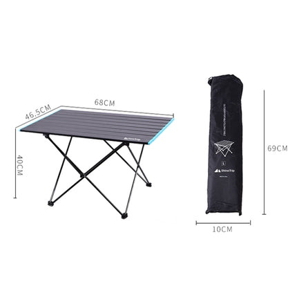 Outdoor Aluminum Alloy Folding Table Camping Picnic Portable Folding Table Barbecue Table Stall Small Dining Table, Size:Large-garmade.com