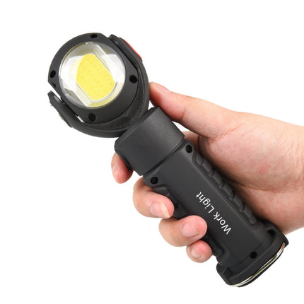 Dual-Function Work Light Outdoor Portable Handheld Inspection Light COB Rechargeable Flashlight Emergency Light-garmade.com