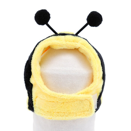 4 PCS Soft Cat Headgear Cat Dog Cross Dress Pet Hat, Size: XS(Bee)-garmade.com