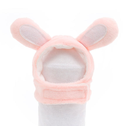 4 PCS Soft Cat Headgear Cat Dog Cross Dress Pet Hat, Size: S(Pink Rabbit)-garmade.com