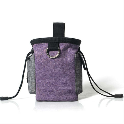 Pet Training Waist Bag With Belt Portable Outing Training Pet Snack Bag, Specification: Purple Waist Bag-garmade.com