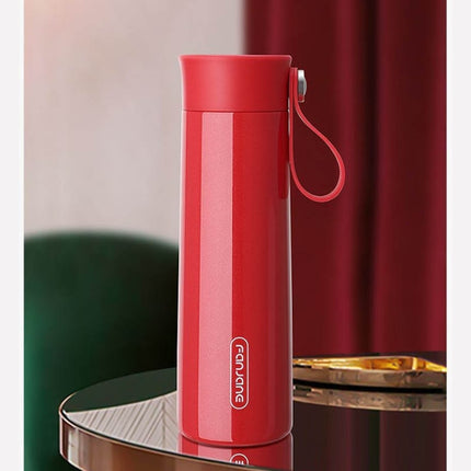 FANJANE Reminder Drinking Smart Thermos Cup(Red)-garmade.com
