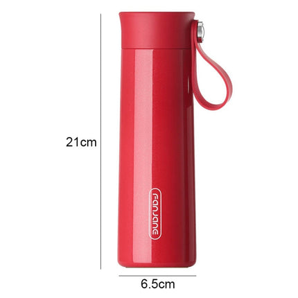 FANJANE Reminder Drinking Smart Thermos Cup(Red)-garmade.com