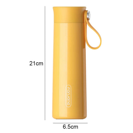 FANJANE Reminder Drinking Smart Thermos Cup(Yellow)-garmade.com