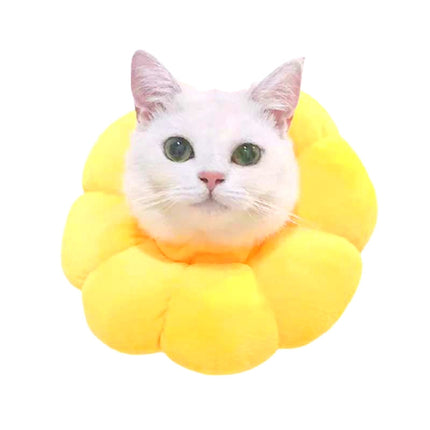 2 PCS Pet Supplies Cat Headgear Cat Toy Anti-Bite Ring, Specification: XS(Golden Yellow)-garmade.com