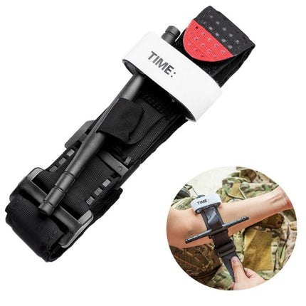 Outdoor Portable One-handed Spinning Emergency Buckle Artery Tourniquet(Black)-garmade.com
