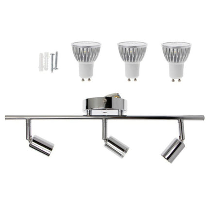 LED Chandelier Ceiling-mounted 9W Background Wall Adjustable Mirror Front Wall Light, Light color:White Light-garmade.com
