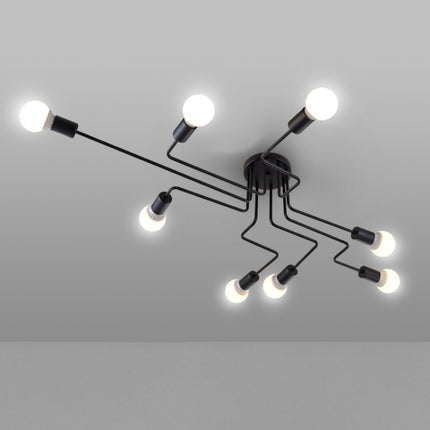Modern Minimalist Shaped Spider Ceiling Lamp Chandelier, AC 220V, Light Source:with LED White Bulbs(6 Heads)-garmade.com