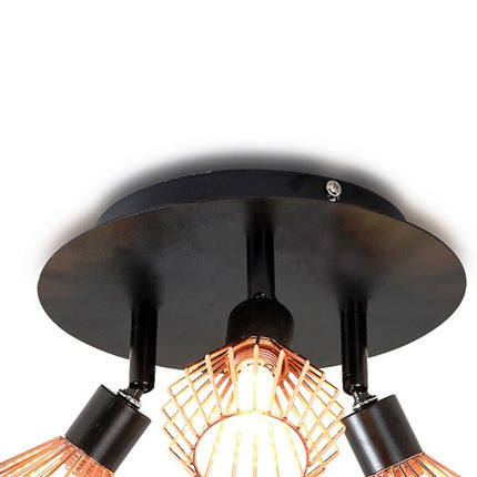 15W LED Bedroom Decoration Adjustable Lamp Three Heads Ceiling Spotlight(without Bulb)-garmade.com