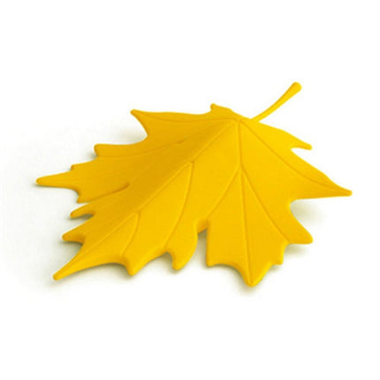Maple Autumn Leaf Style Home Decor Finger Safety Door Stop Stopper(Yellow)-garmade.com