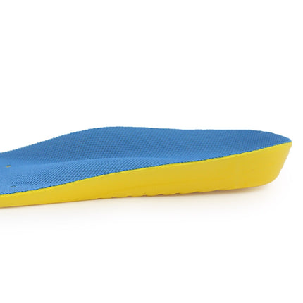 Shock Absorption Thickening Slow Rebound Soft and Comfortable Wicking Insole, Size:S(Yellow Bottom Mesh Dark Blue)-garmade.com