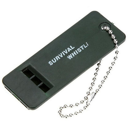 10 PCS Outdoor Portable Multi-audio Survival Whistle(Army Green)-garmade.com