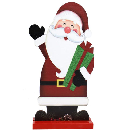 Christmas Festival Decorations Wooden Figure Desktop Decoration, Specification: Santa Claus Gift-garmade.com