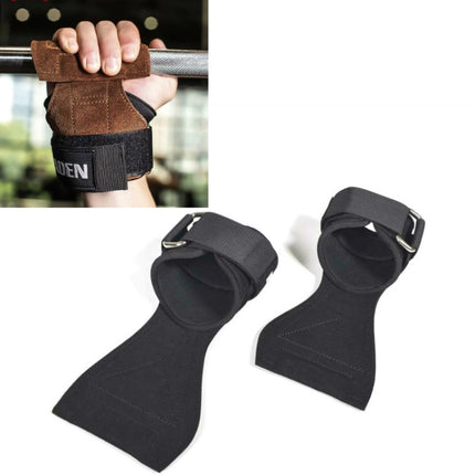 EADEN Pull-ups Booster Gloves Horizontal Bar Non-slip Wrist Assist Belt Fitness Bracer, Size:S(Microfiber)-garmade.com