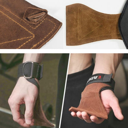 EADEN Pull-ups Booster Gloves Horizontal Bar Non-slip Wrist Assist Belt Fitness Bracer, Size:S(Microfiber)-garmade.com