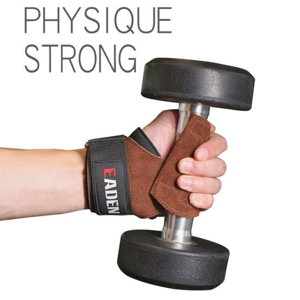 EADEN Pull-ups Booster Gloves Horizontal Bar Non-slip Wrist Assist Belt Fitness Bracer, Size:M(Microfiber)-garmade.com