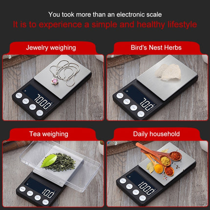 High-Precision Electronic Scale Mini Portable Jewellery Medicine Scale, Style:300g/0.01g-garmade.com