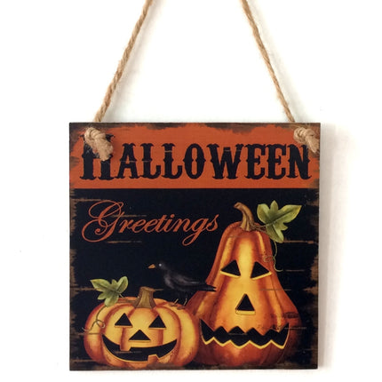 Halloween Ghost Festival Wooden Crafts Listing Decoration Gift Hanging Board(JM00713)-garmade.com