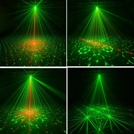 MN-R60 USB Rechargeable Mini Voice-activated Laser Light Christmas Home Entertainment Flash LED Laser Atmosphere Light Stage Light-garmade.com