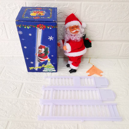 Electric Santa Claus Toy Christmas Children Gift Decoration, Specification: Ladder A House-garmade.com