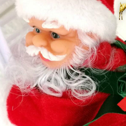Electric Santa Claus Toy Christmas Children Gift Decoration, Specification: Ladder A House-garmade.com