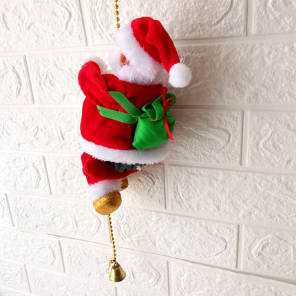 Electric Santa Claus Toy Christmas Children Gift Decoration, Specification: Climbing Beads-garmade.com