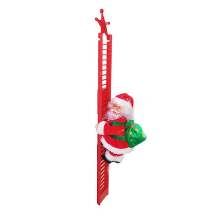 Electric Santa Claus Toy Christmas Children Gift Decoration, Specification: Red Ladder-garmade.com