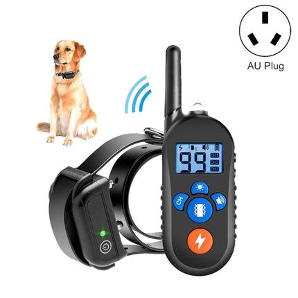 800m Remote Control Electric Shock Bark Stopper Vibration Warning Pet Supplies Electronic Waterproof Collar Dog Training Device, Style:556-1(AU Plug)-garmade.com