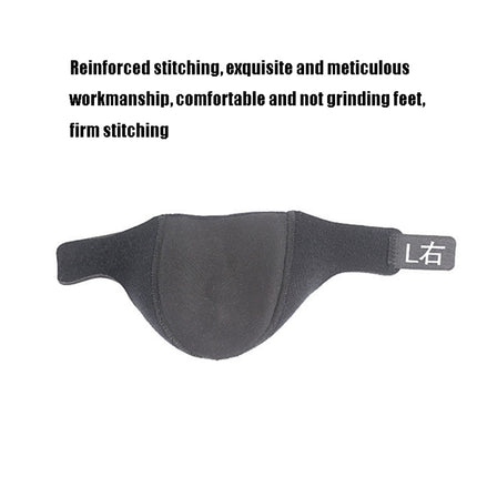 Heel Fatigue Shock Absorption And Warmth Gel Protective Cover, Size:L, Style:without Printing(Black )-garmade.com