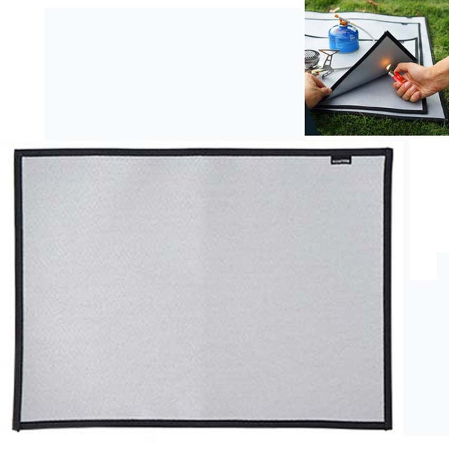 CLS Outdoor Camping Fireproof Cloth Picnic Barbecue Heat Insulation Mat Flame Retardant Fiberglass Fire Blanket, Size:46x35cm-garmade.com