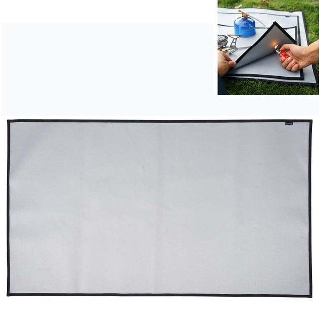 CLS Outdoor Camping Fireproof Cloth Picnic Barbecue Heat Insulation Mat Flame Retardant Fiberglass Fire Blanket, Size:105x60cm-garmade.com