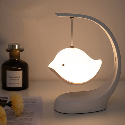 Bird Speaker Night Light Bedroom Bedside Music Desk Lamp, Style:Basic-garmade.com