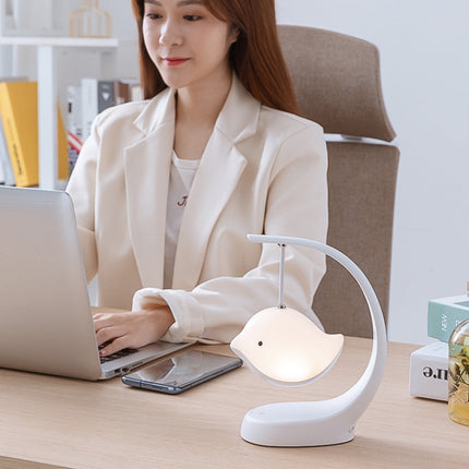 Bird Speaker Night Light Bedroom Bedside Music Desk Lamp, Style:Basic-garmade.com