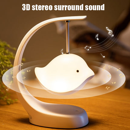 Bird Speaker Night Light Bedroom Bedside Music Desk Lamp, Style:Bluetooth-garmade.com