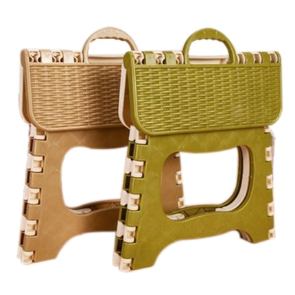 Plastic Folding Chair Thicken Portable Mini Child Stools(Green)-garmade.com