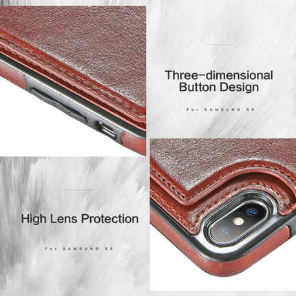For iPhone XR Retro PU Leather Case Multi Card Holders Phone Case(Black)-garmade.com