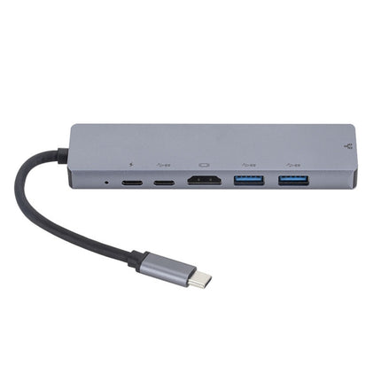 6 in 1 USB3.1 Type-C to HDMI+RJ45 Docking Station for Nintendo Type-C Docking Station-garmade.com