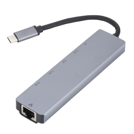 6 in 1 USB3.1 Type-C to HDMI+RJ45 Docking Station for Nintendo Type-C Docking Station-garmade.com