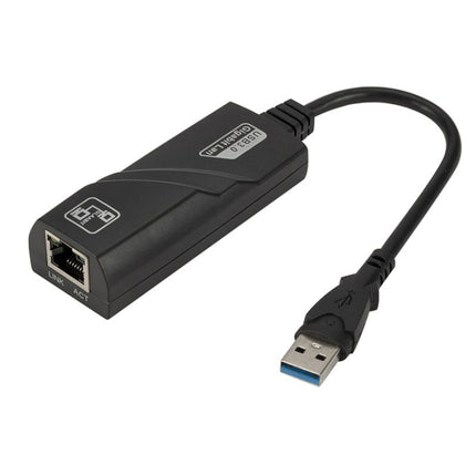 10/100/1000 Mbps RJ45 to USB 3.0 External Gigabit Network Card, Support WIN10-garmade.com