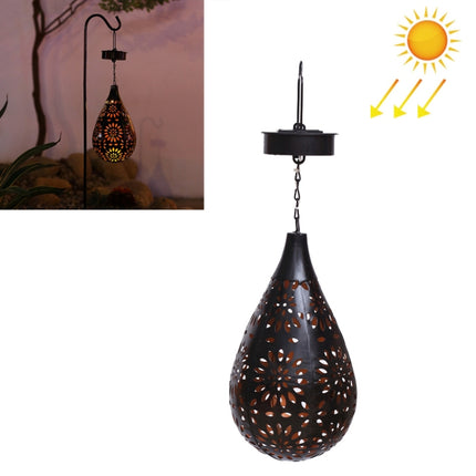 Solar Garden Hanging Light Outdoor Garden Decoration Projection Lamp Waterproof Iron Chandelier-garmade.com