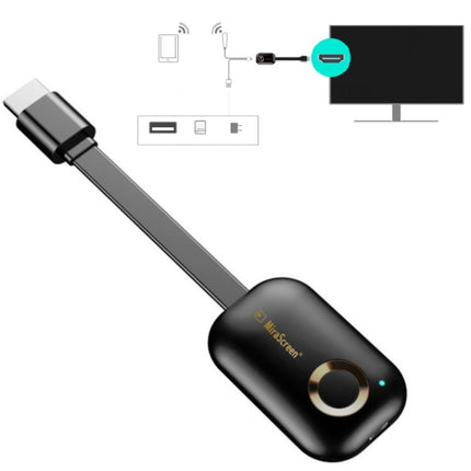 Mirascreen G9 Wireless HDMI Multi-Screen Interaction HD 4K On-Screen Device, Style:2.4G (Single Core 1080P)-garmade.com