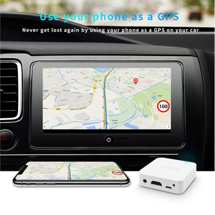 MiraScreen Car Multimedia Display Device Dongle Audio Video Miracast WiFi Mirror Box, Support Andriod and iOS, AV and HDTV Ports-garmade.com