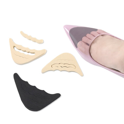 10 Pairs Thickened Reduced Size Detachable Corrugated Soft Summer Forefoot Pad Toe Plug, Random Color Delivery-garmade.com