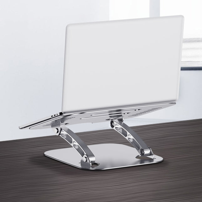 Laptop Bracket Aluminum Alloy Tablet Bracket Live Desktop Bracket (White)-garmade.com
